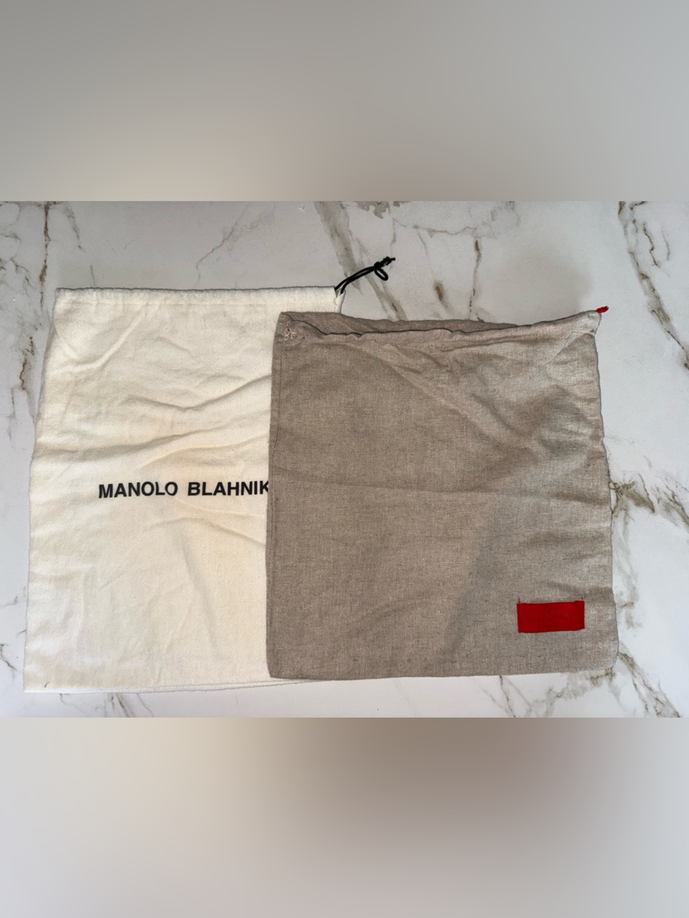 Designer Dust Bag Bundle Manolo Blahnik Valentino Garavani Set of 2